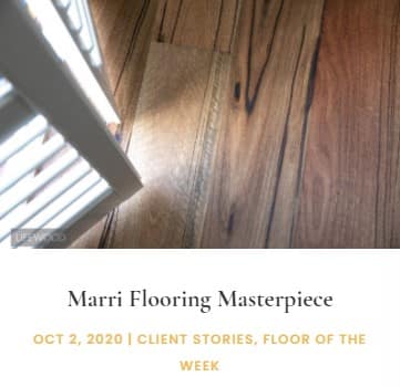 Marri flooring masterpiece