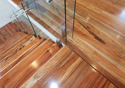 Marring timber staircase from top angle