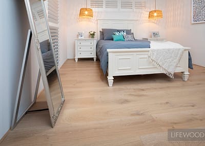 Bedroom with French Oak flooring