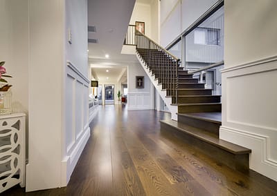 black forest oak flooring in open area of beautiful Perth home