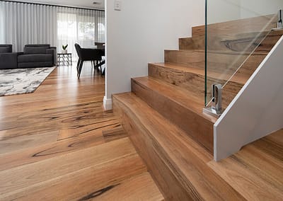 Staircase with Marri flooring