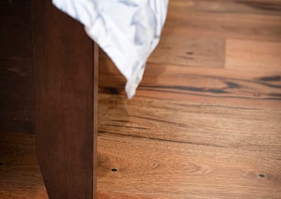 Marri floorboards masterpiece bedroom details