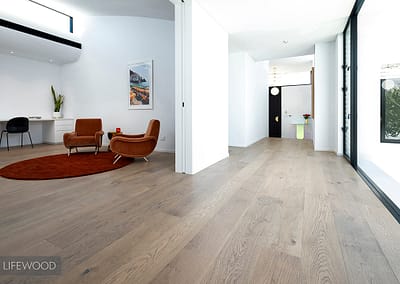 Driftwood French Oak Flooring Lounge Area