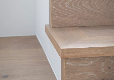 Limed Wash French Oak Floor stairs in DIY 2