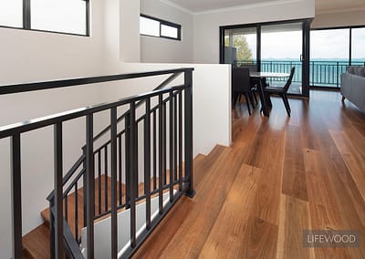 Spotted Gum Living Room Staircase