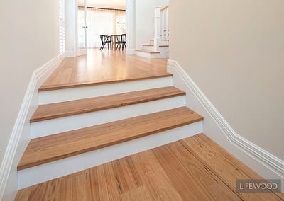Blackbutt Timber Flooring Stairs