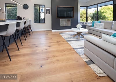 Natural French Oak Flooring Lounge
