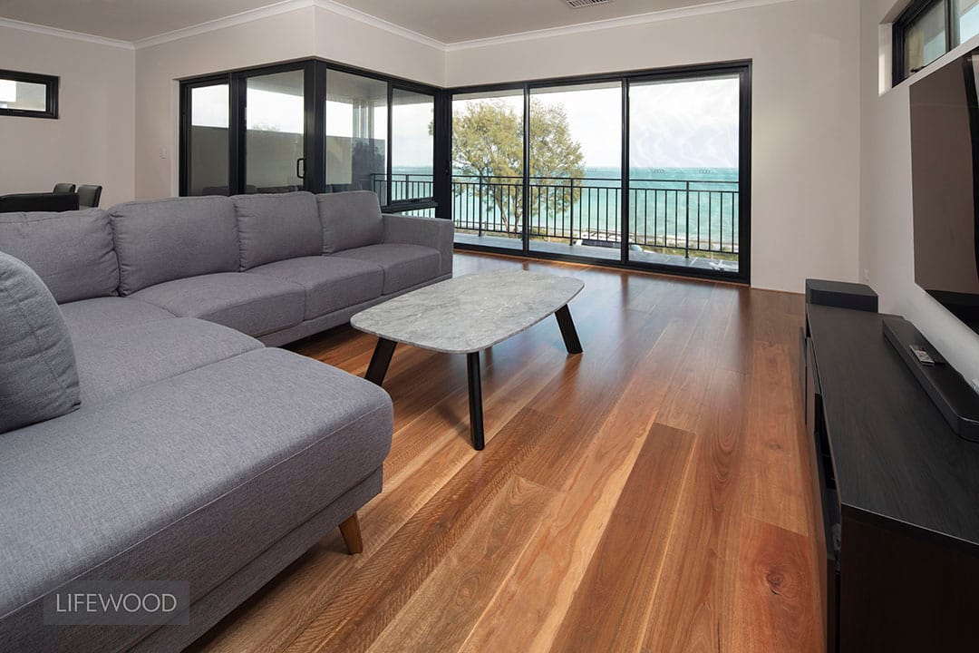 Spotted Gum Timber Flooring Loungeroom
